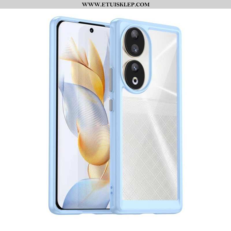 Etui do Honor 90 Akrylowe Krawędzie Silikonowe